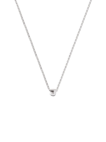 Zilveren ketting met gepersonaliseerd initiaal
