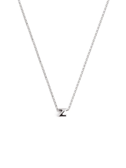 Zilveren ketting met gepersonaliseerd initiaal