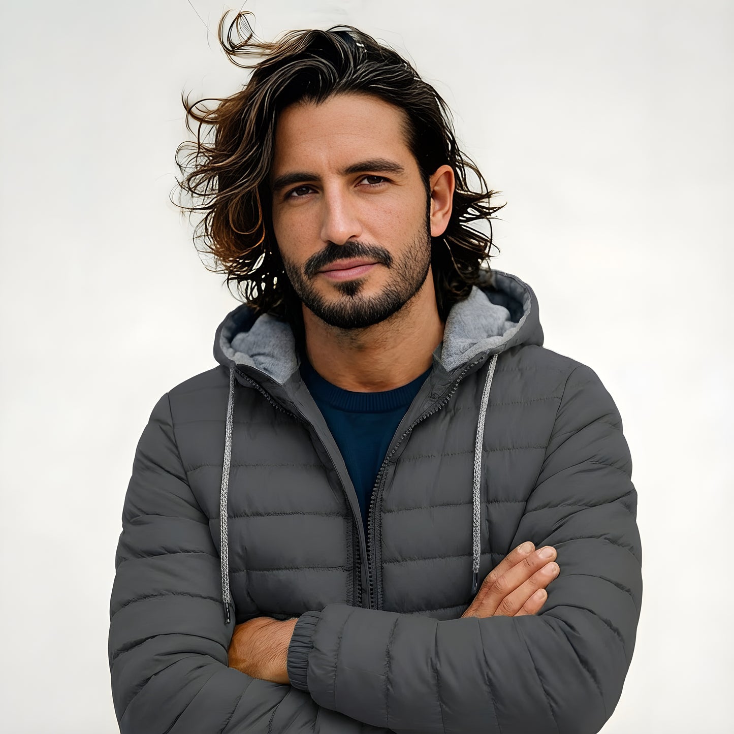 Pufferjack met capuchon