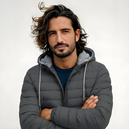 Pufferjack met capuchon