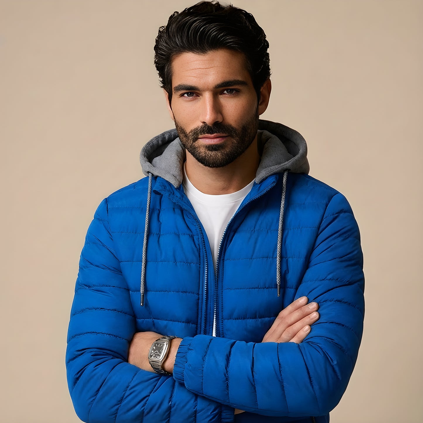 Pufferjack met capuchon