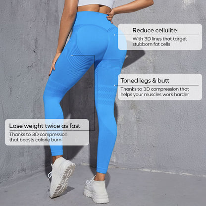3D Legging | Blauw